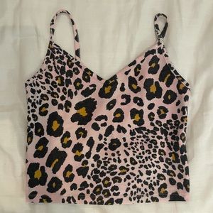 F21 Leopard/cheetah crop top